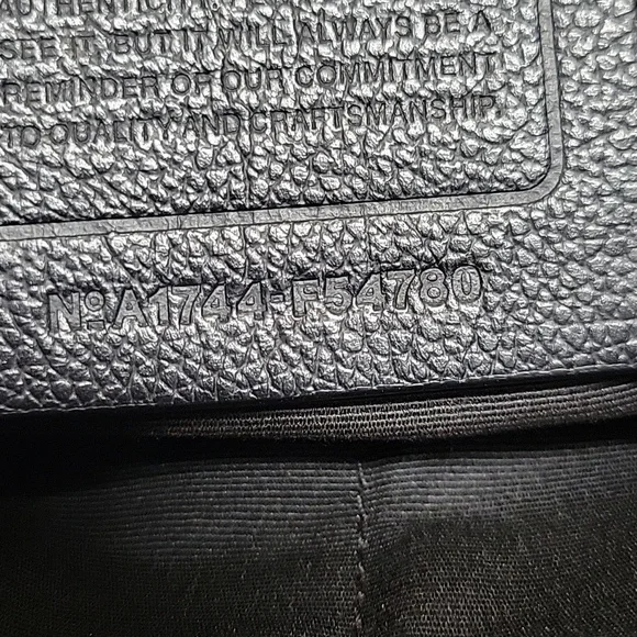 Coach Charles Black Leather Crossbody Messenger Ipad  Bag - Picture 14 of 14